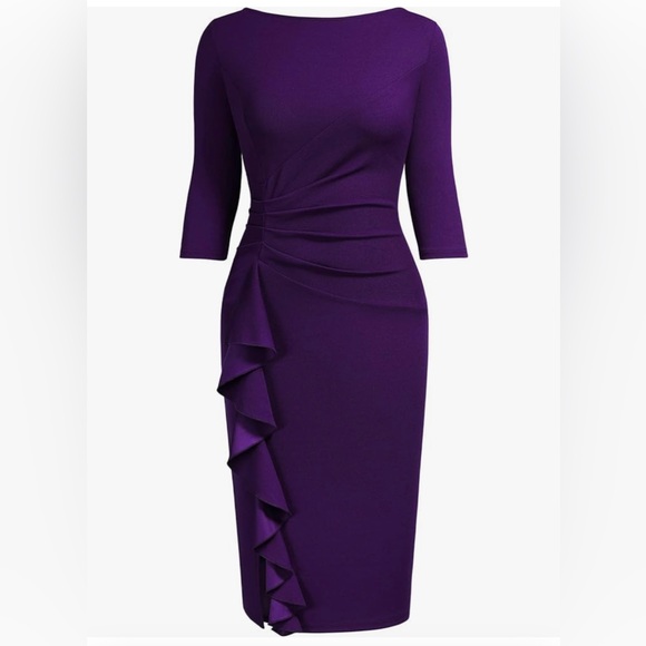 NWT Aisize 3/4 sleeve dress - Picture 7 of 10